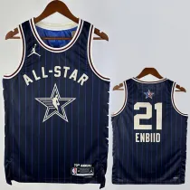 2023-24 ALL-STAR ENBIID #21 Blue Top Quality Hot Pressing NBA Jersey