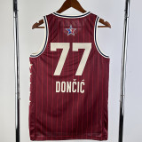2023-24 ALL-STAR DONCIC #77 Red Top Quality Hot Pressing NBA Jersey