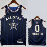 2023-24 ALL-STAR HALIBURTON #0 Blue Top Quality Hot Pressing NBA Jersey