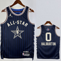 2023-24 ALL-STAR HALIBURTON #0 Blue Top Quality Hot Pressing NBA Jersey