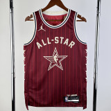 2023-24 ALL-STAR BOOKE #1 Red Top Quality Hot Pressing NBA Jersey