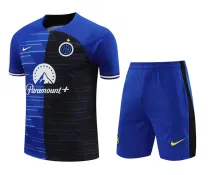 2024-25 INT Blue-Black Training Short Suit (条纹)
