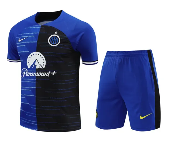 2024-25 INT Blue-Black Training Short Suit (条纹)