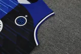 2024-25 INT Blue-Black Tank top and shorts suit (条纹)
