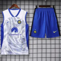 2024-25 INT White Tank top and shorts suit (条纹)