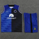 2024-25 INT Blue-Black Tank top and shorts suit (条纹)