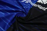 2024-25 INT Blue-Black Tank top and shorts suit (条纹)
