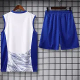 2024-25 INT White Tank top and shorts suit (条纹)