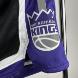 2023-24 Kings Black Away Top Quality NBA Pants
