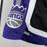 2023-24 Kings Black Away Top Quality NBA Pants