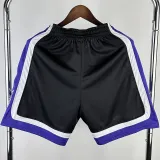 2023-24 Kings Black Away Top Quality NBA Pants