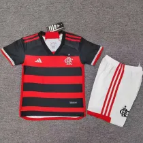 2024-25 Flamengo Home Kids Soccer Jersey