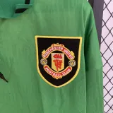 1992 Man Utd Away Long Sleeve Retro Soccer Jersey (长袖)