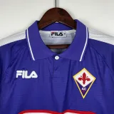 1998-1999 Fiorentina Home Retro Long Sleeve Soccer Jersey (长袖)