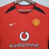 2002-2004 Man Utd Home Long Sleeve Retro Soccer Jersey (长袖)