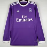 2016-2017 RMA Away Long Sleeve Retro Soccer Jersey (长袖)