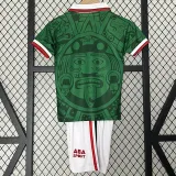 1998 Mexico Home Kids Retro Soccer Jersey