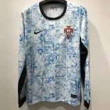 2024-25 Portugal Away Long Sleeve Soccer Jersey (长袖)