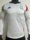 2024-25 Italy Away Long Sleeve Player Version Soccer Jersey (长袖球员)