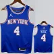 2021-22 KNICKS ROSE #4 Blue Top Quality Hot Pressing NBA Jersey (Trapeze Edition) 飞人版