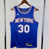 2021-22 KNICKS RANDLE #30 Blue Top Quality Hot Pressing NBA Jersey (Trapeze Edition) 飞人版