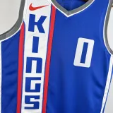 2023-24 Kings MONK #0 Blue City Edition Top Quality Hot Pressing NBA Jersey