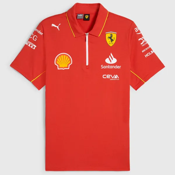 2024 Ferrari Red Polo Racing Suit (有领)