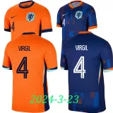 2024-25 Netherlands Home Player Version Soccer Jersey