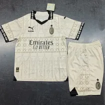 2023-24 ACM Cream Color Joint Edition Kids Soccer Jersey