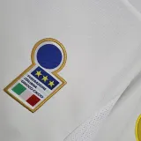1996-1997 Italy Away White Retro Soccer Jersey