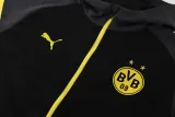 2024 Dortmund Black Hoodie Jacket Tracksuit #01