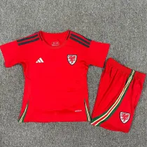 2024-25 Wales Home Kids Soccer Jersey