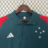 2024-25 Cruzeiro Green Polo Short Sleeve