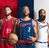 2024-25 Clippers GEORGE #13 Navy Blue Away Top Quality Hot Pressing NBA Jersey