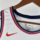 2024-25 Clippers GEORGE #13 White City Edition Home Top Quality Hot Pressing NBA Jersey