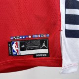 2024-25 Clippers GEORGE #13 Red Top Quality Hot Pressing NBA Jersey (Trapeze Edition) 飞人版
