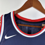 2024-25 Clippers HARDEN #1 Navy Blue Away Top Quality Hot Pressing NBA Jersey