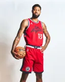 2024-25 Clippers LEONARD #2 Red Top Quality Hot Pressing NBA Jersey (Trapeze Edition) 飞人版