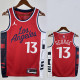 2024-25 Clippers GEORGE #13 Red Top Quality Hot Pressing NBA Jersey (Trapeze Edition) 飞人版