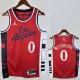 2024-25 Clippers WESTBROOK #0 Red Top Quality Hot Pressing NBA Jersey (Trapeze Edition) 飞人版