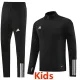 2024 AD Black Kids Half Pull Tracksuit #AB05 (童装) (半拉链)