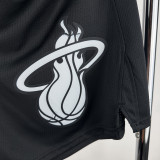 2023-24 HEAT Black City Edition Top Quality NBA Pants