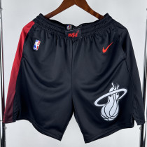 2023-24 HEAT Black City Edition Top Quality NBA Pants