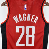 2022-23 ROCKETS WAGNER #28 Red Away Top Quality Hot Pressing NBA Jersey