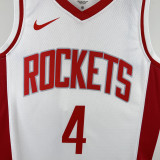 2022-23 ROCKETS GREEN #4 White City Edition Home Top Quality Hot Pressing NBA Jersey
