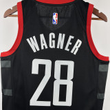 2023-24 Rockets WAGNER #28 Black Top Quality Hot Pressing NBA Jersey (Trapeze Edition)飞人版