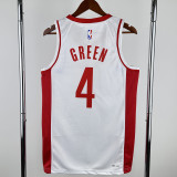 2022-23 ROCKETS GREEN #4 White City Edition Home Top Quality Hot Pressing NBA Jersey
