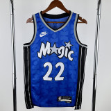 2023-24 Magic WAGNER #22 Dark Blue Top Quality Hot Pressing NBA Jersey (Retro Logo)(V领)