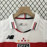 2024-25 Sao Paulo Home Kids Soccer Jersey