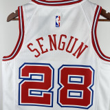 2023-24 ROCKETS SENGUN #28 White City Edition Home Top Quality Hot Pressing NBA Jersey